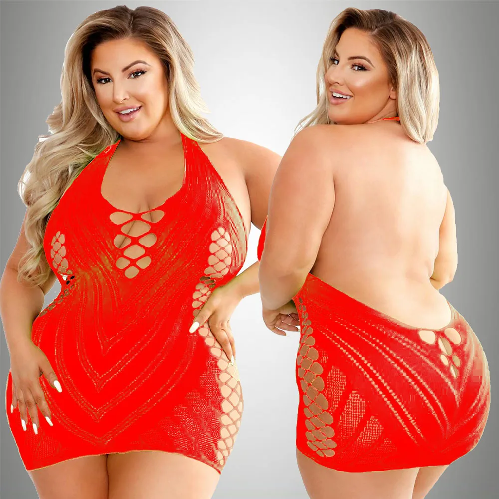 pornographic Plus Size Sexy Lingerie One-Piece Bodysuit Women  Set Sheer Rhinestone Underwear Transparent Open Strapless Erotic