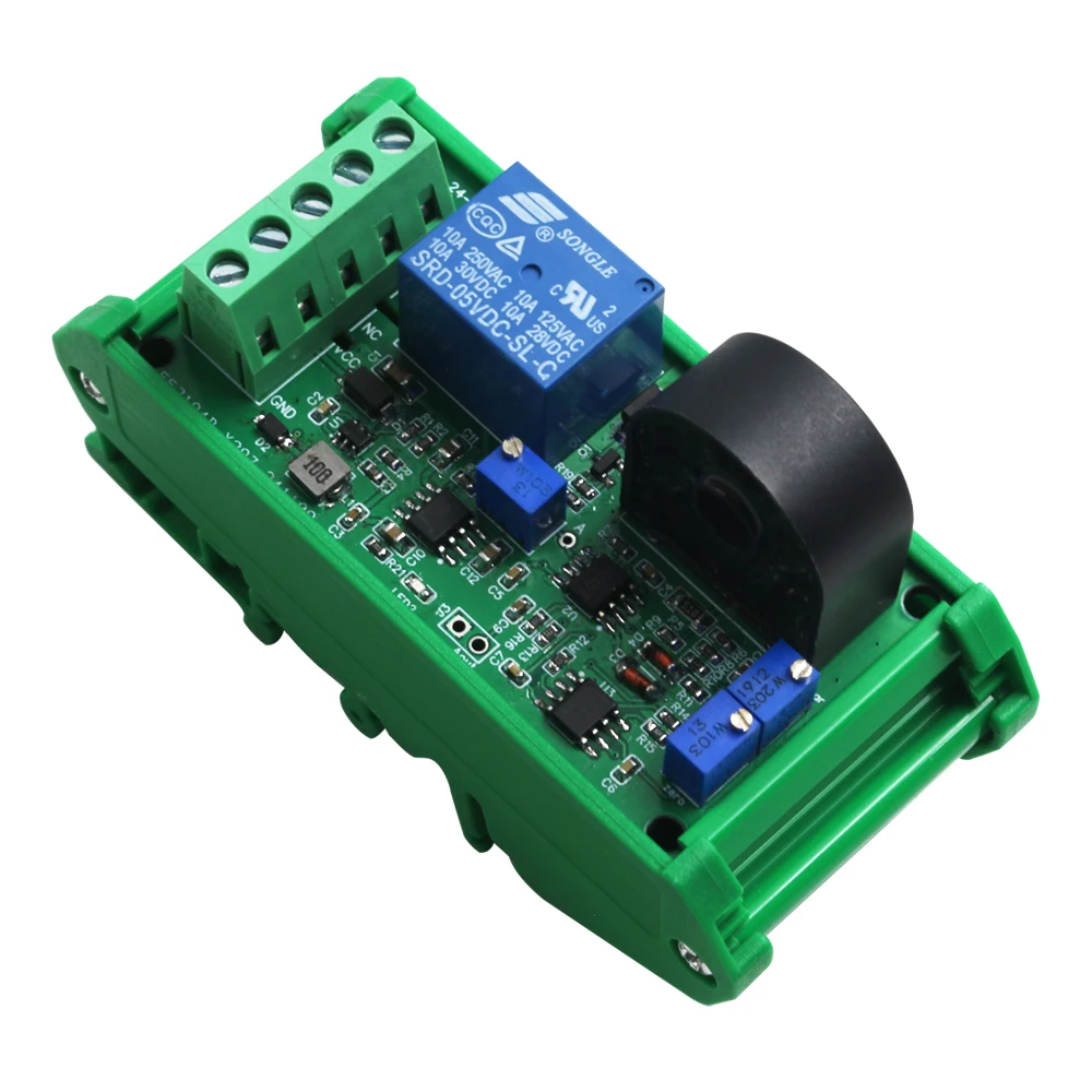 

AC Current Sensor 5A 10A 20A 50A Linear Switching Output Overcurrent 5A Transducer with Relay Current Transformer