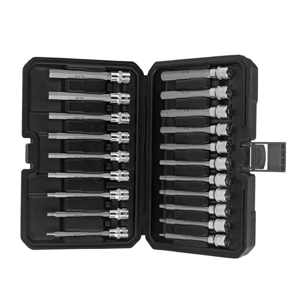 

For DIY Repair Drive 3 8 Drive 20Pc Wrench Set Vehicle Repair Tools 3 8 Inch Drive Brand New Product Imperial Sizes H3 H12