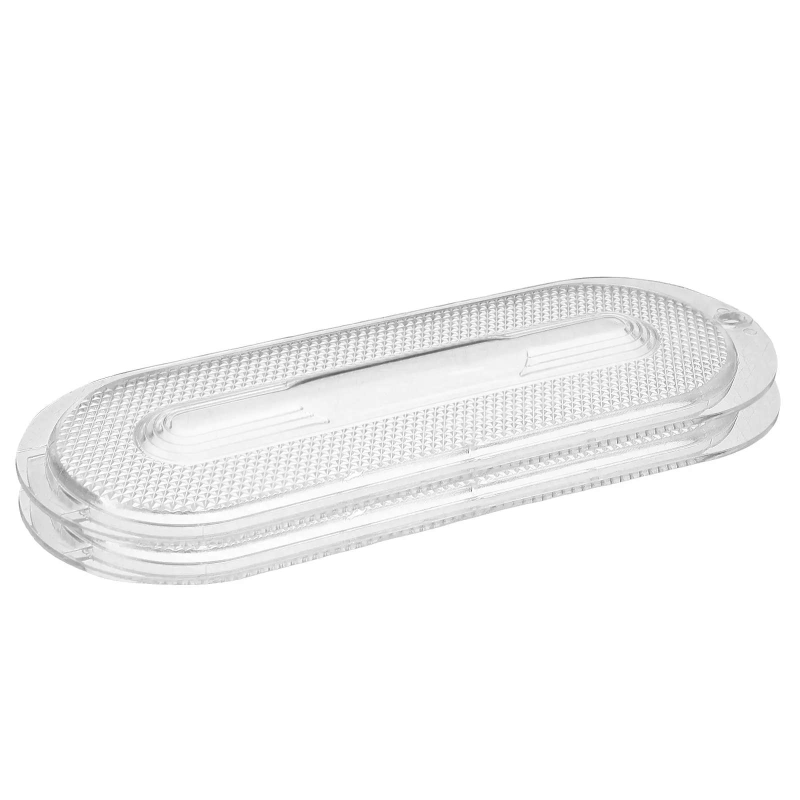2Pcs Oval Lighting Lamp Cover for Range Hood Elegant Design Easy Replacement Light Lens Diffuser Lamp Board Protector Hood