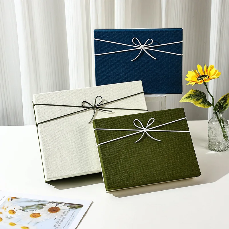 Custom. In Stock Direct Delivery Blue Box Empty Box Thermal Underwear Packaging Box Shirt Box Cashmere Sweater Scarf P