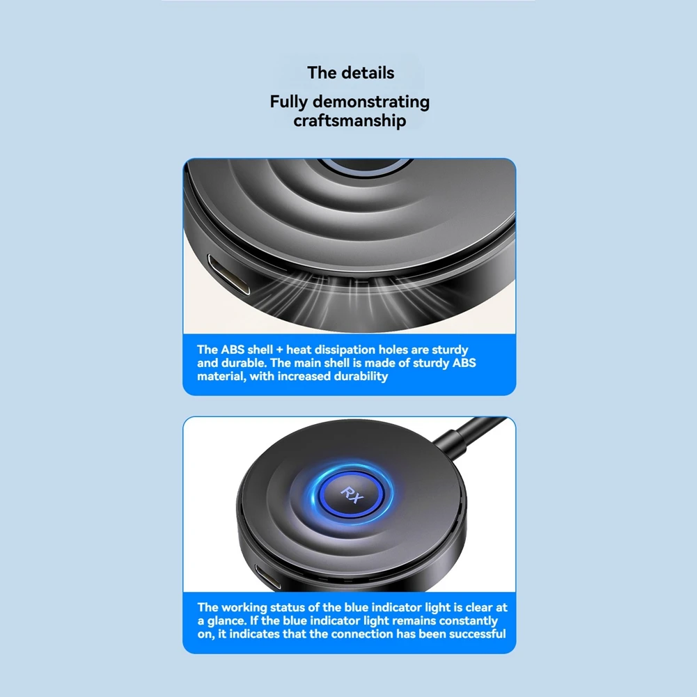 ELECT-extensor inalámbrico Compatible 1080P 50M 5G Audio Video transmisor receptor interruptor para compartir pantalla