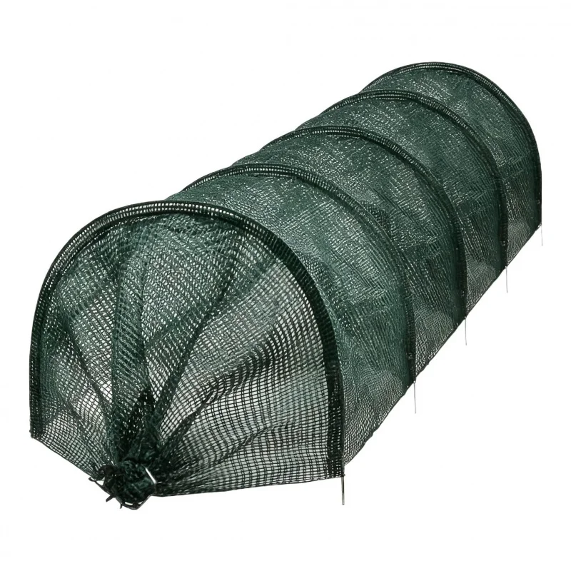 

Дышащий и прочный защитный чехол для растений длиной 10 футов, полиэтиленовая + полиэтиленовая сетка для защиты от птиц и насекомых для теплиц и садовой овощной воды