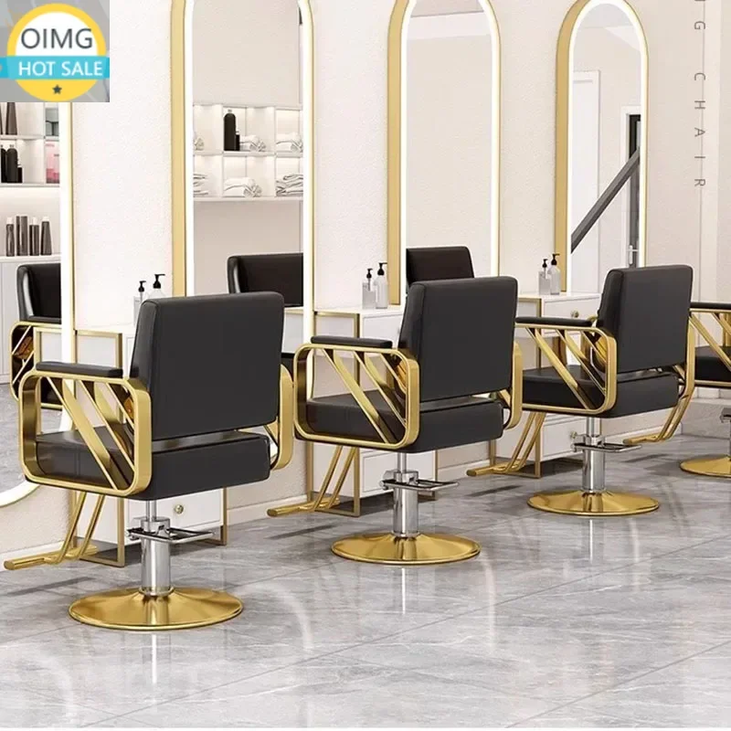Salon Beauty Barber Chair Luxury Classic Cheap Hair Wash Chair Professional Leg Rest Armrest Premium Oriented Cadeira Furniture