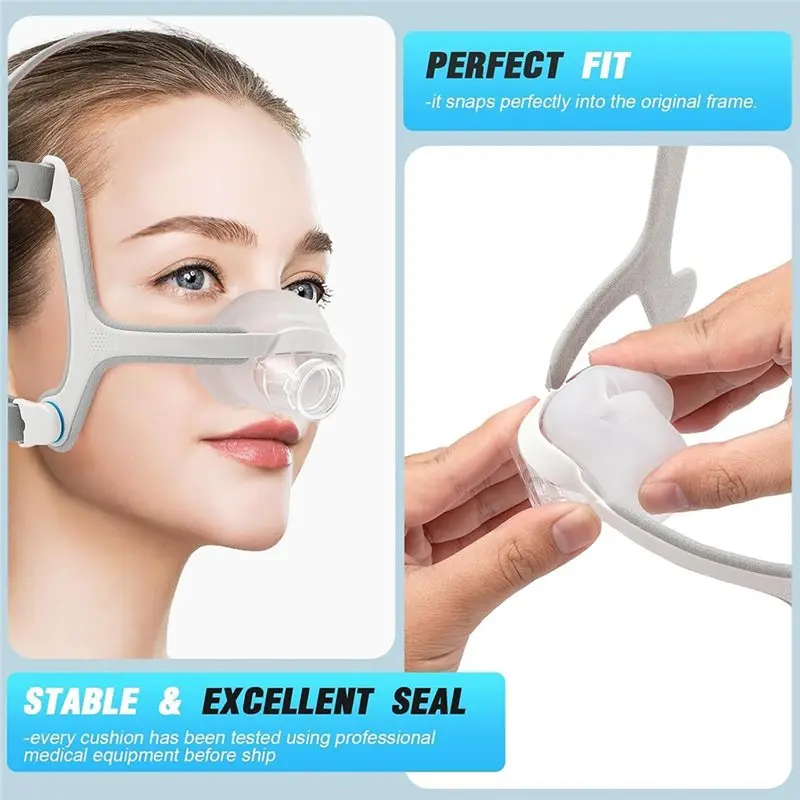 【تخفيضات 24 ساعة】4 عبوات من الوسائد البديلة لـ Airfit N20 Mas - ناعمة ومتينة، مناسبة لختم آمن وراحة معززة #5