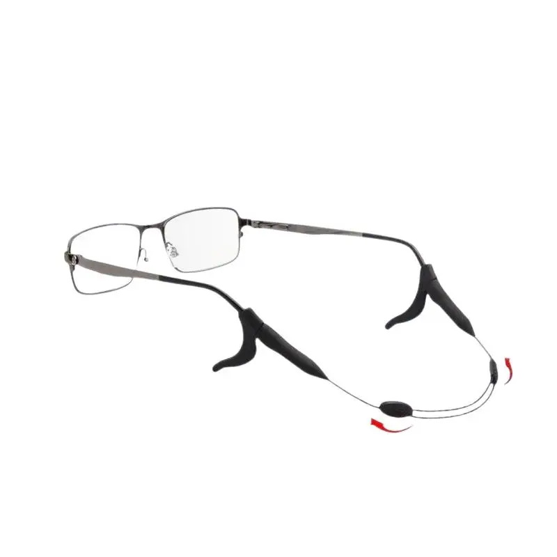 Brillenband mit Aufbewahrungsbox, verstellbarer Ohrbügel, rutschfestes Brillenband für Sport, Laufen und Radfahren. – Detail 6