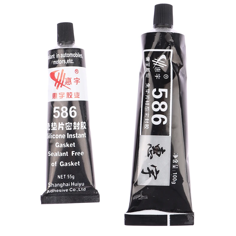 Car Sealant Glue 586 Black Silicone Free-Gasket Automobile Sealant Repairing Glue Adhesive Waterproof Oil Resistance Sealant