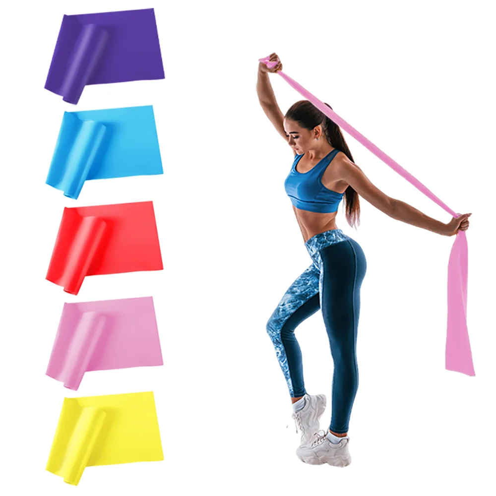 Bandas de resistencia para hacer ejercicio, juego de bandas elásticas y de ejercicio gratis para rehabilitación, yoga, pilates, gimnasio, ejercicio en casa