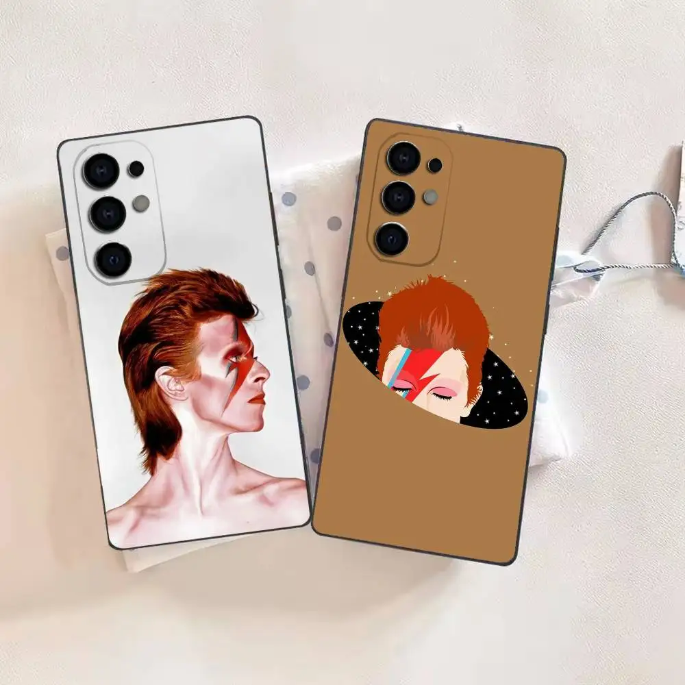 D-David Bowie Phone Case For Samsung S26,25,24,21,22,21,20,10,9,8,7,6,5,Ultra,Plus,Fe,Lite Black Shell