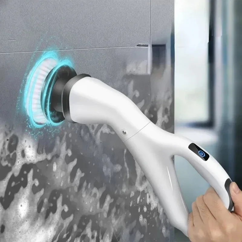 For New Xiaomi Home Electric Cleaning Brush Rechargeable Scrubber with Detachable Heads Brush Bathroom Kitchen Toilet Clean