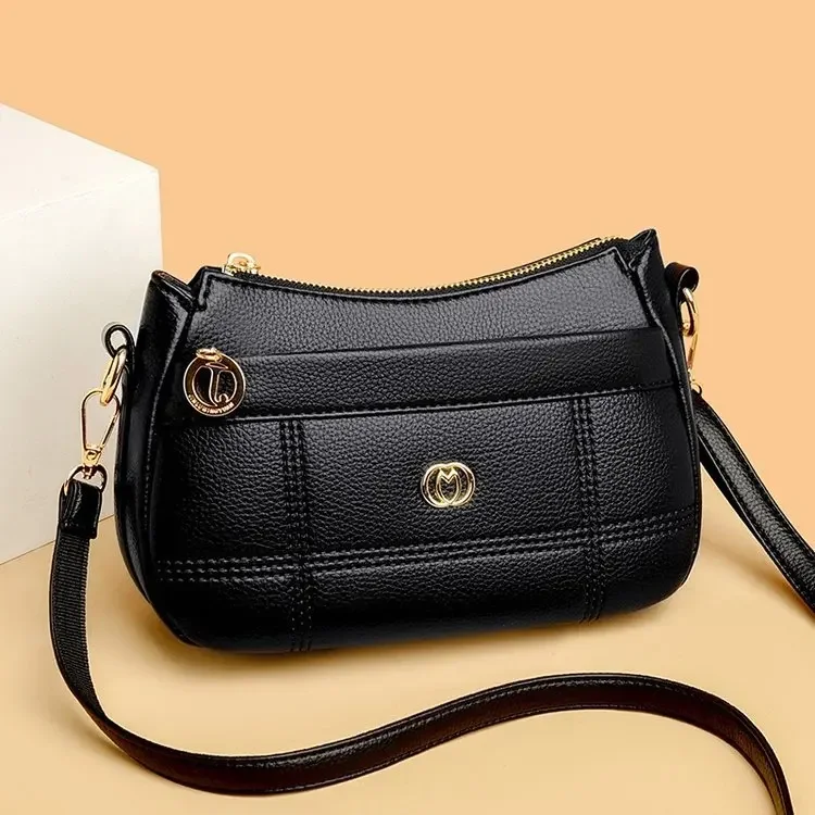 

2025 Новинка! Европейская и американская модная женская сумка в стиле ретро - многослойная большая сумка через плечо