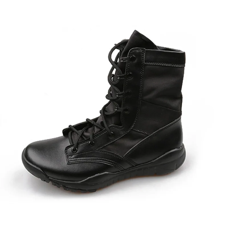 CQB Outdoor Combat Boots Training Men's High Top Tactical Shoes Breathable Mountaineering Boots Durable and Lightweight