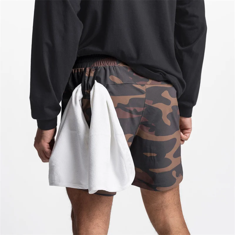 

2022 Summer Running Shorts Men camouflage gym Shorts Breathable Elastic Waist Jogger quick-drying sports shorts Men's sweatpants