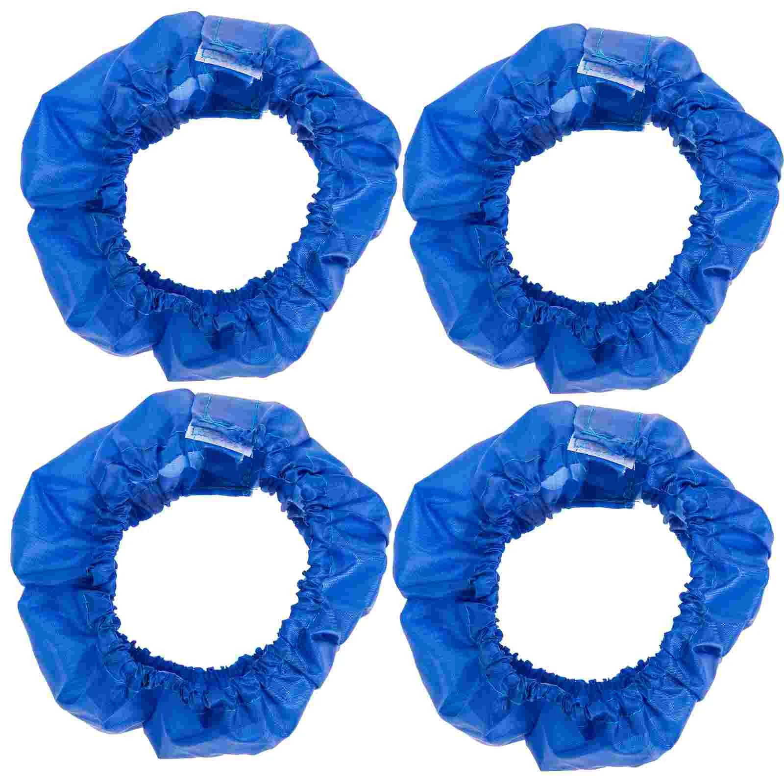 4 Pcs Wheel Cover Dust Accessory Fan Stroller Cart Protector Polyester Protective Wheelchair Anti-slip