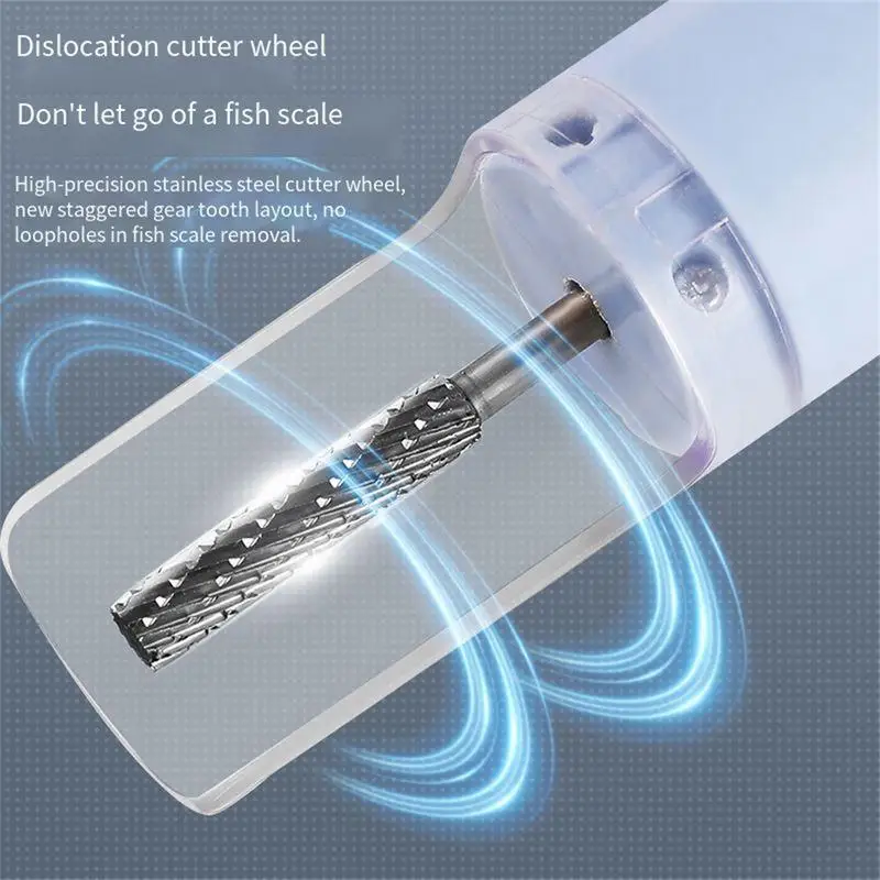 Electric Fish Scaler Electric Fish Skin Scales Brush Shaver Remover Fish Skin Peeler Fishing Scalers Scrape Seafood Tools