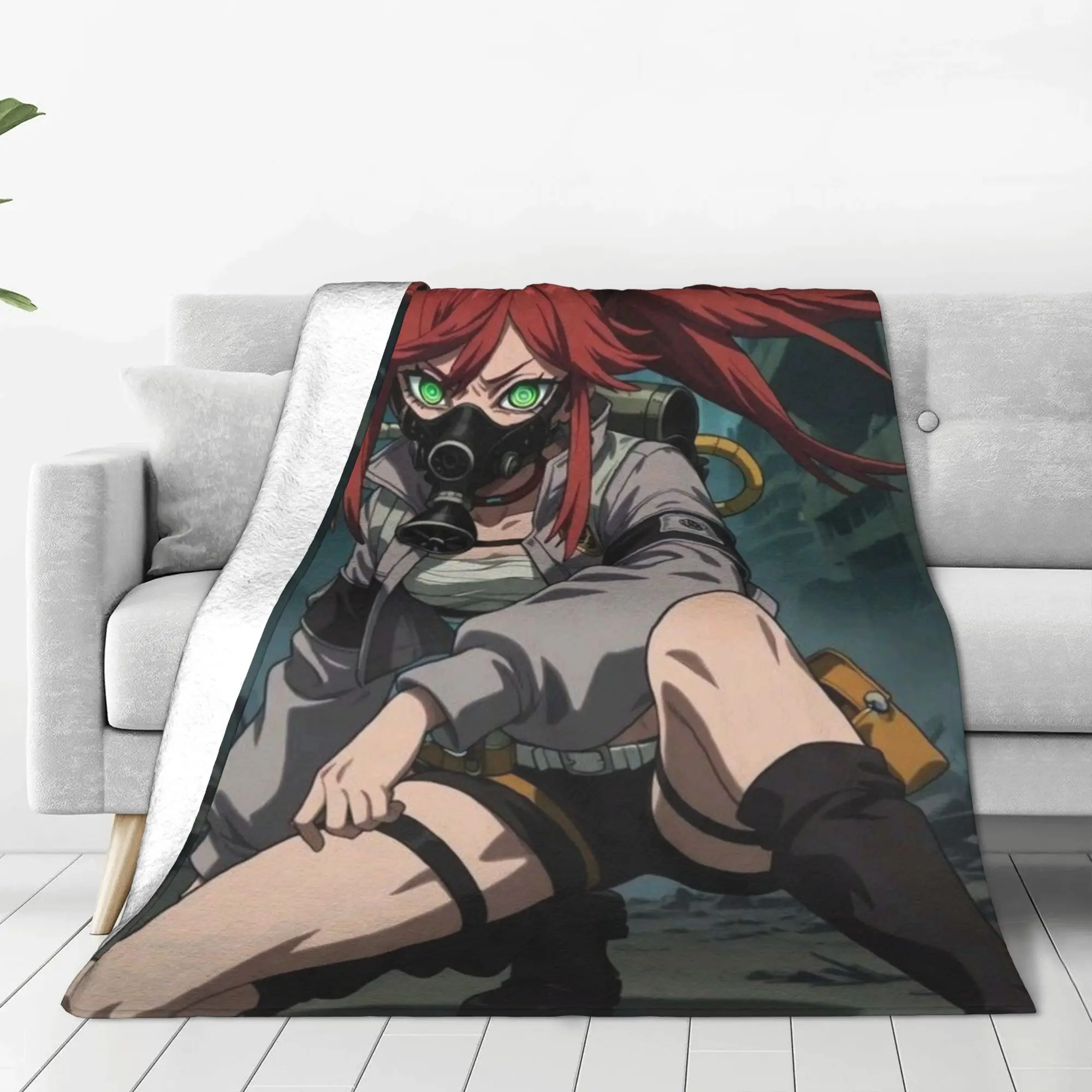 Gachiakuta Riyou Gachiakuta Blanket Spring Autumn Breathable Lightweight Throw Blankets For Office Plush Thin Quilt