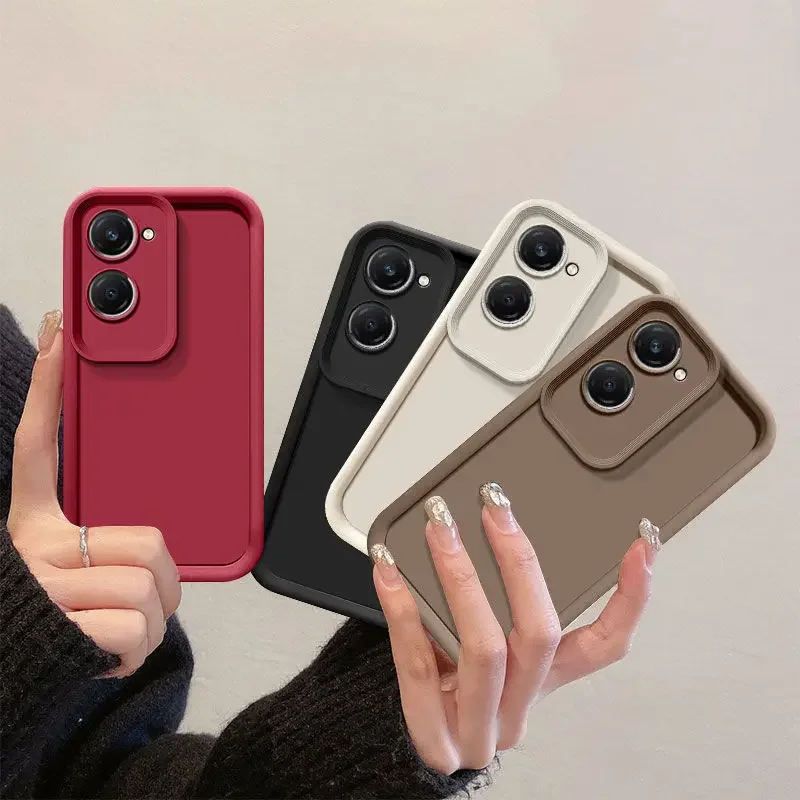 ل POCO C71 حافظة هاتف Xiaomi Redmi A5 PocoC71 غطاء RedmiA5 حماية للصدمات ماتي الغطاء الخلفي حماية الجلد يشعر