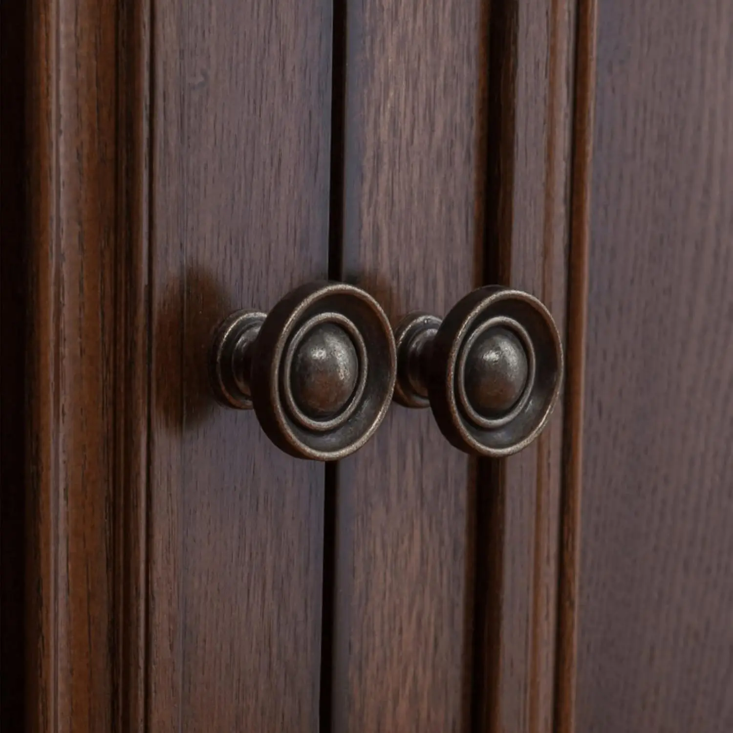 1Pc 29mm Antique Single Hole Drop Pull Handle Knob for Cabinet Drawer Bin Wardrobe with Screw Farmhouse Style Furniture Hardware