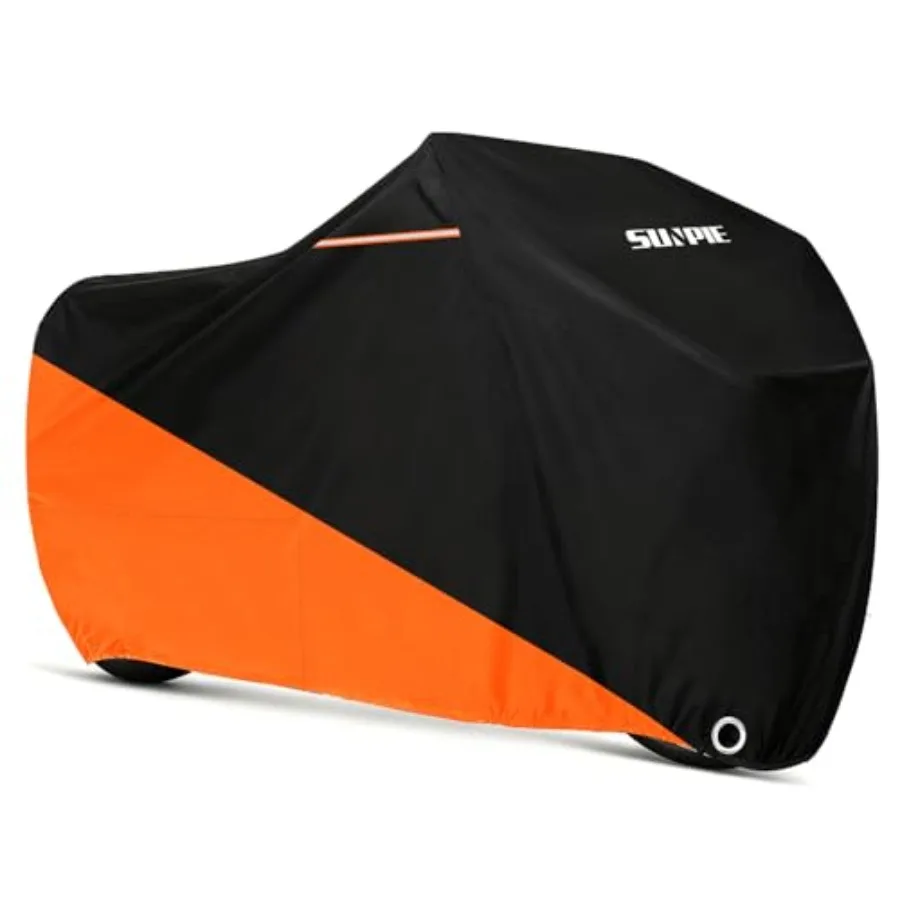 

Motorcycle Cover for Sport Bikes Cruiser All Weather Protection Waterproof Outdoor Covers Fit up to 96.4 inch Motorbike Windpro