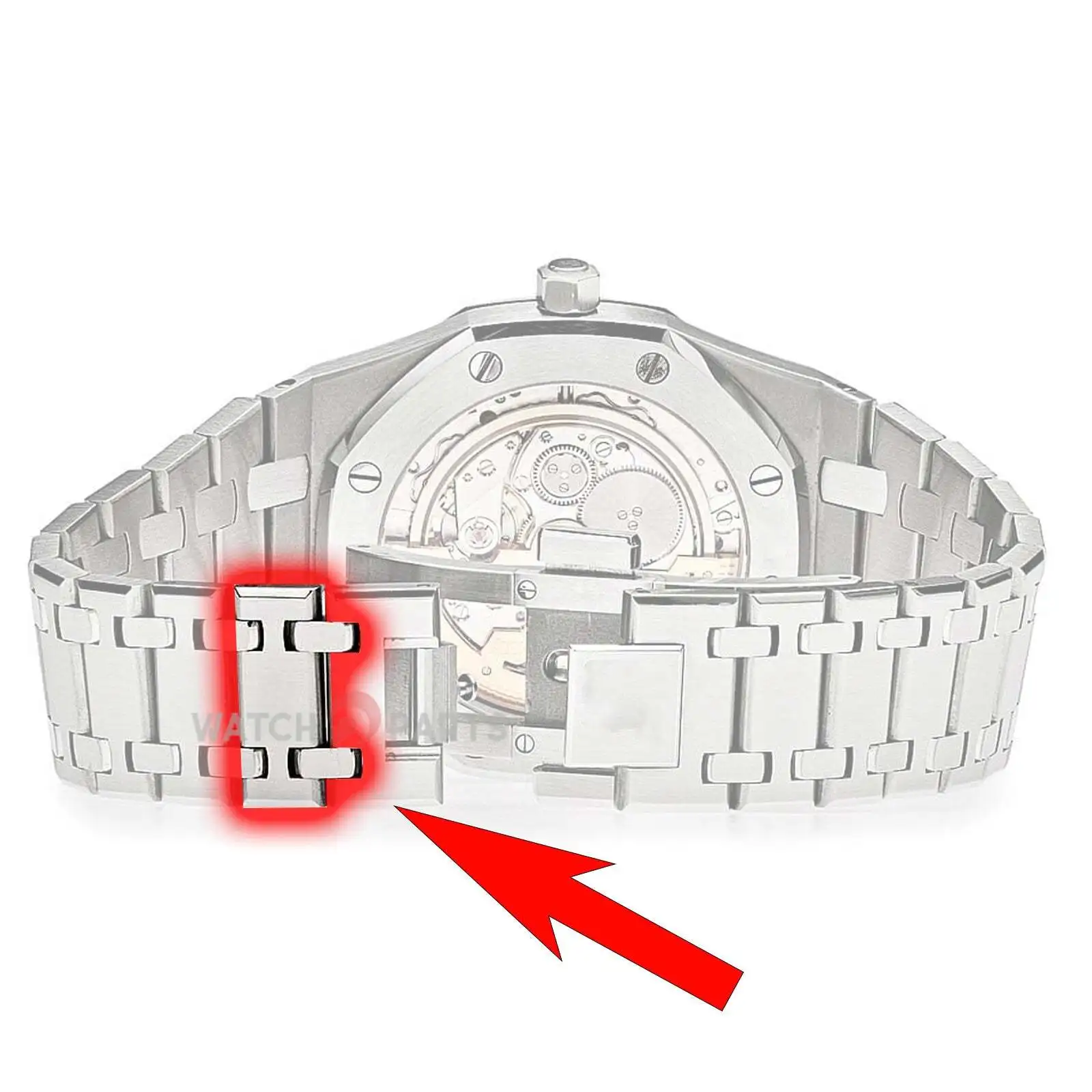 Steel Watch Bracelet Link for Audemars Piguet Royal Oak 15202 39mm AP Watch Band Repair Segment