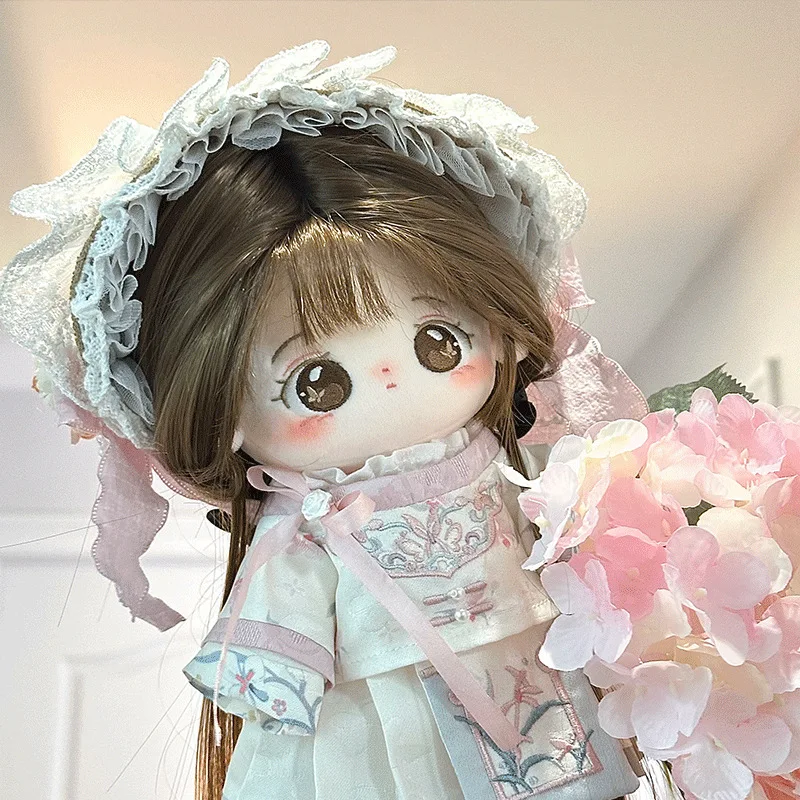 

Palace Style 20cm Baby Dress Girl Doll Skirt Chinese Style Hanfu Set 20cm Spot Cotton Doll Antique Clothes Cute Exquisite Doll
