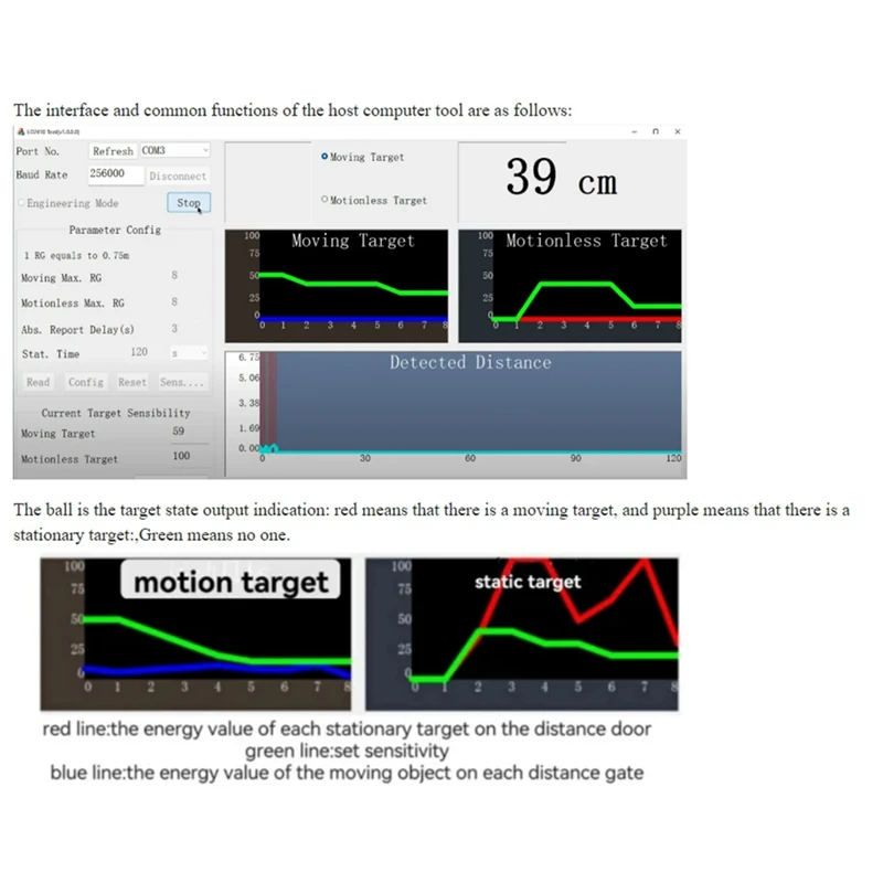 HLK-LD2410C 인체 감지 센서 지지대 BT 기능 앱 레이더 감지 모듈, FMCW 밀리미터파 모션 감지, 24G