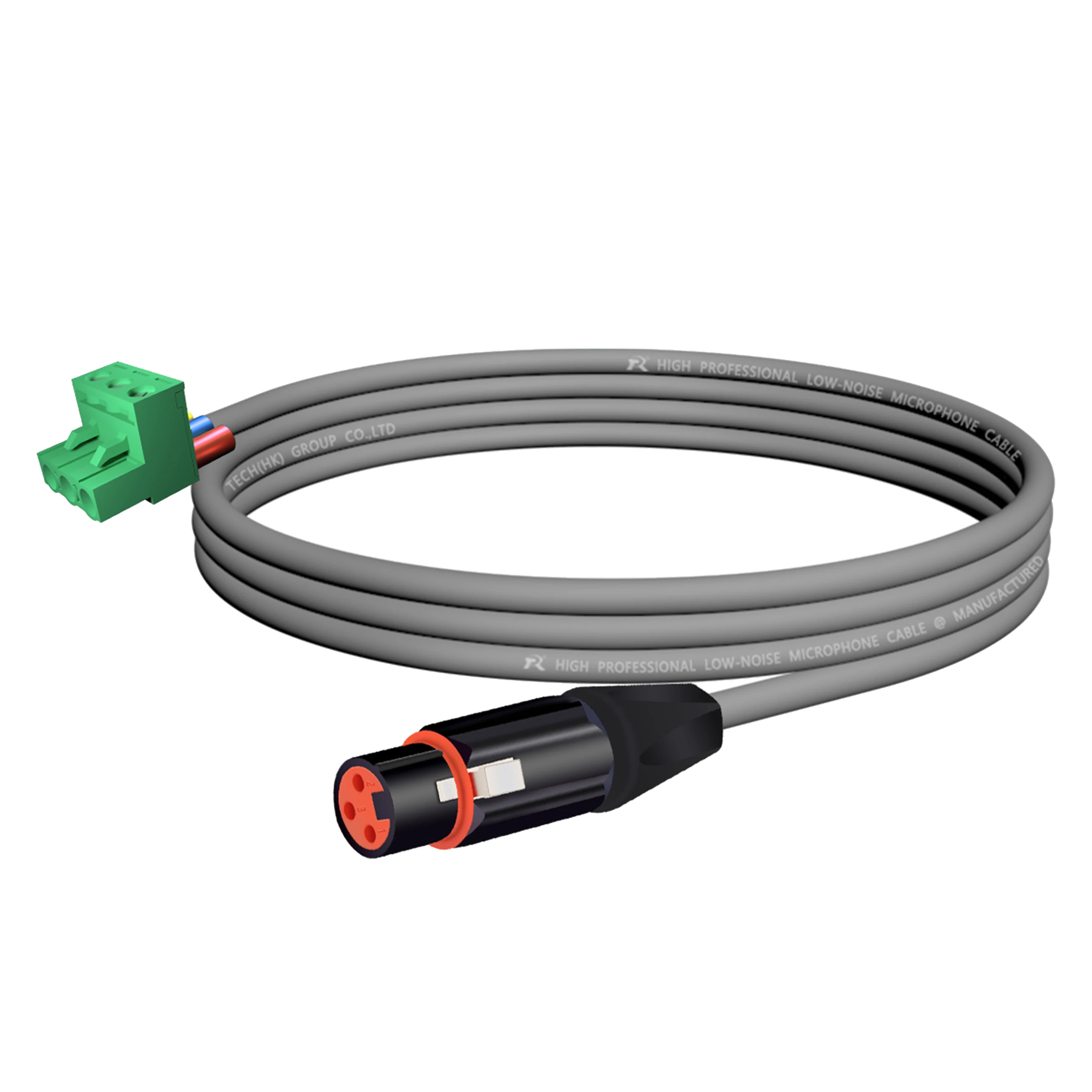 3-adriges XLR-auf-Phoenix-Terminal-Audiokabel ​ Entwickelt für Audio- und Industrieverbindungen, geräuscharm, symmetrische Audioübertragung – Detail 6