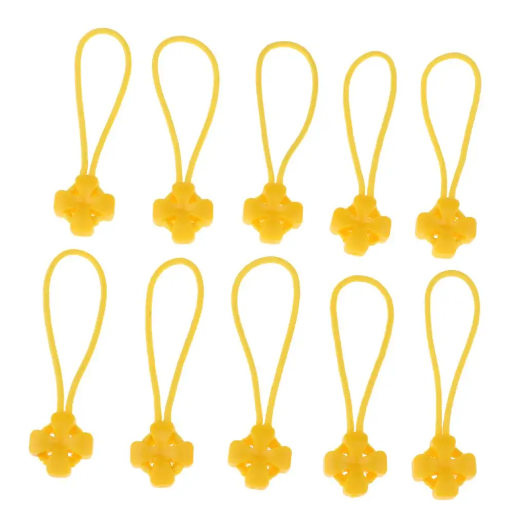 10Pcs zipper tag pulls Zipper Extension Pulls Nylon Cord Zipper Tag for Backpack