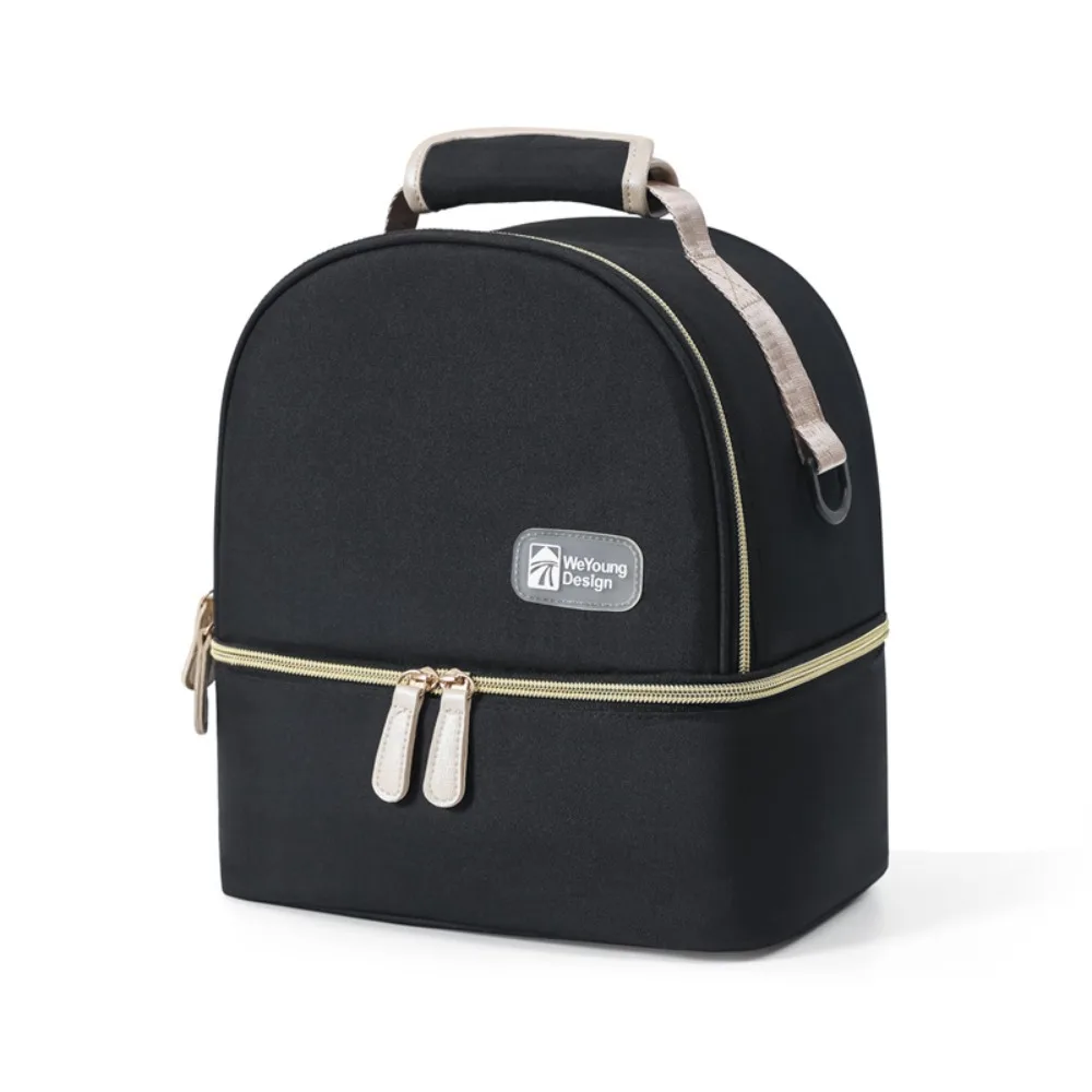 Multifunctional Maternity Backpack Double Layer Lightweight Insulated Storage Bag Portable Large Capacity Breastmilk Cooler Bag
