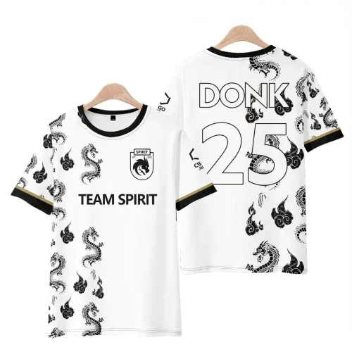 روح نادي جيرسي 2025 جديد CS2 Esports CSGO فريق تي شيرت موضة اللاعبين المهنيين التدريب موحدة المتضخم ألعاب المشجعين #4