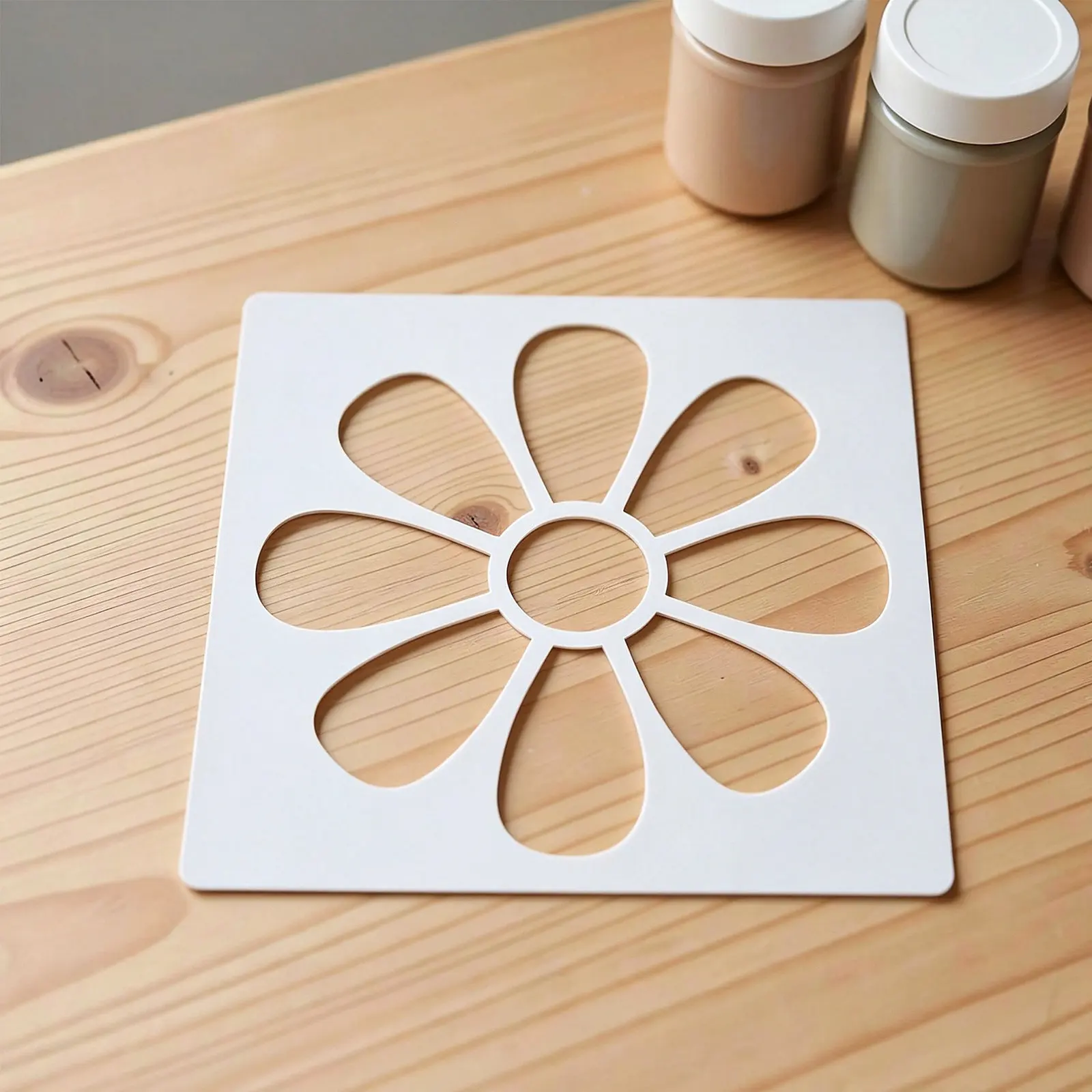 7Pcs Floral Painting Stencils Reusable PET Flower Template for Wall Canvas Art Drawing DIY Craft Room Festival Decor Templates
