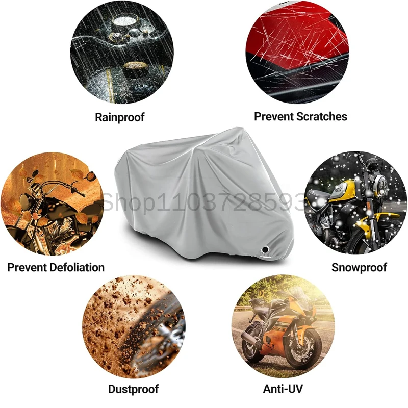For ZEEHO AE8 No Ear Motorcycle Cover - Outdoor Full Body Protection, Waterproof Dustproof Sunscreen Moto Accessories