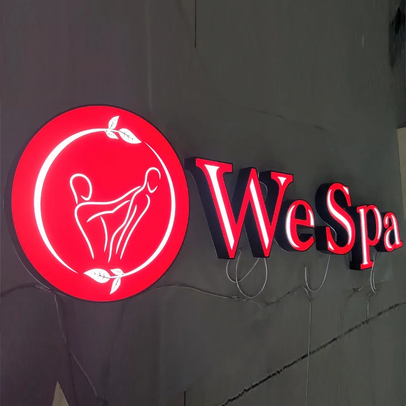 Factory Outlet Custom Outdoor Acrylic LED Lighbox letters Company Logo, Exterior Waterproof LED Channel Letters Shop Sig