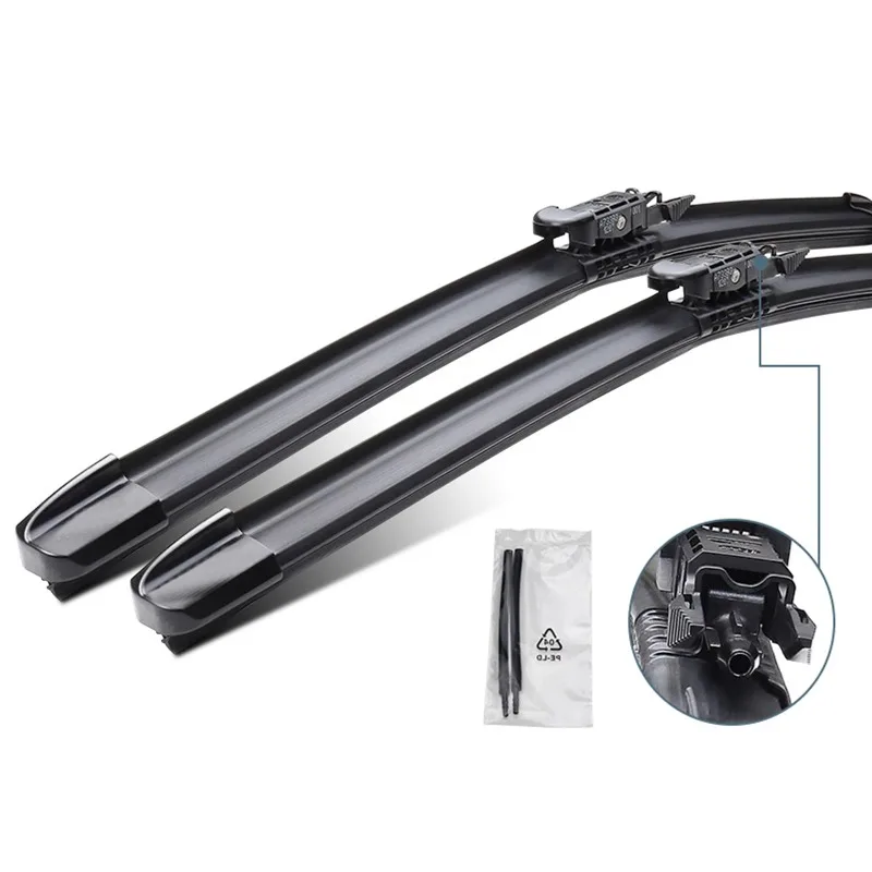 Water Spray Wipers 28+18 Inches Imported Rubber Windshield Wiper With Spray Nozzle for Tesla MODEL X