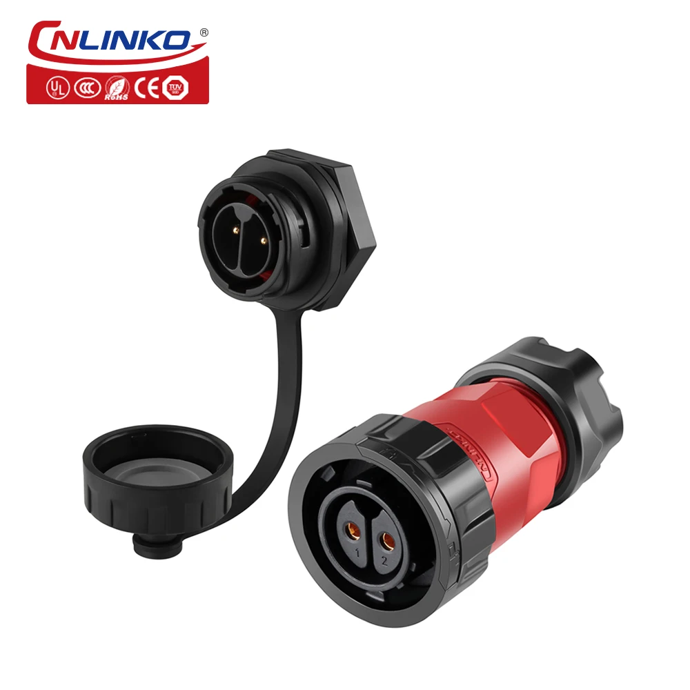 CNLINKO M20 IP68 Waterproof Wire Connector Aviation Plug Socket Welding 2~14 Pin Panel Mount Cable Connector Male and Female