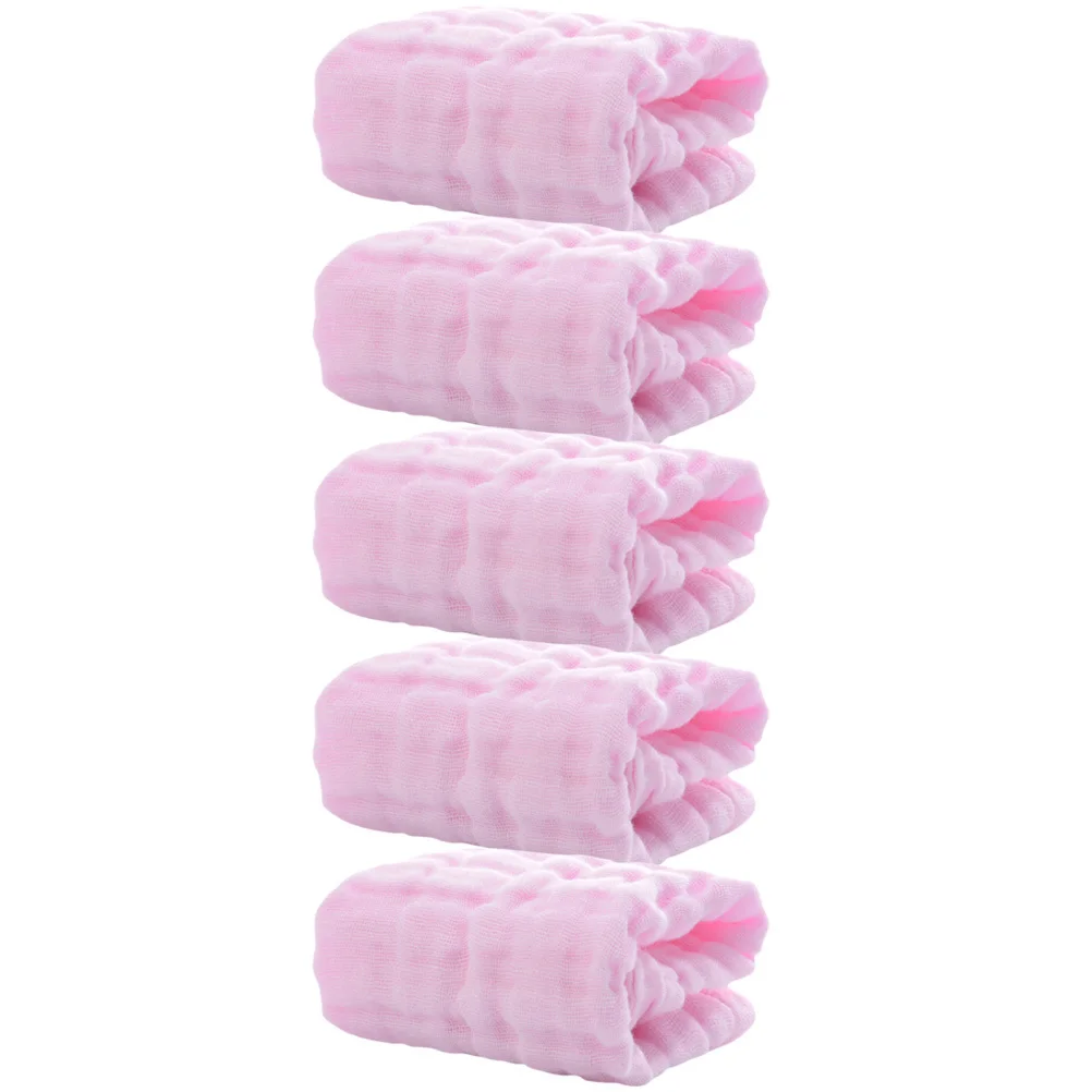 5Pcs Cotton Baby Face Towels Soft Absorbent Burping Drool Saliva Cloths Baby Necessities Muslin Washcloths Muslin Burp Cloths