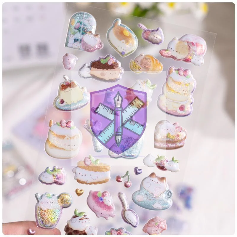 

1/2 листа Скрапбукинг DIY журналы милые канцелярские принадлежности наклейки для дневника ярких цветов животные флэш-декор наклейки подарок