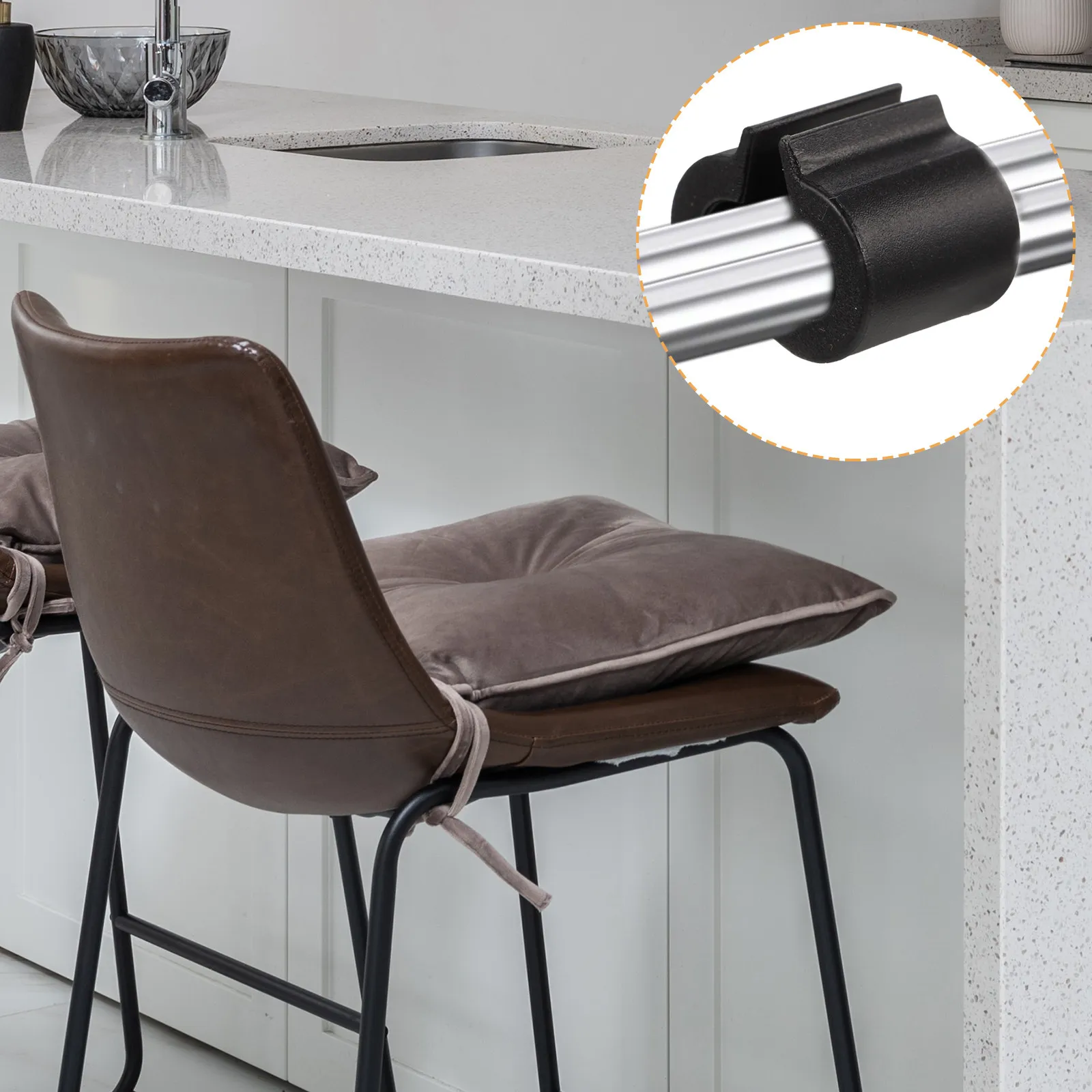 100Pcs Chair Foot Cover Clip Chair Leg Tip Protectors Furniture Feet Caps Floor Protectors Smooth Quiet Glide Pads for Dining