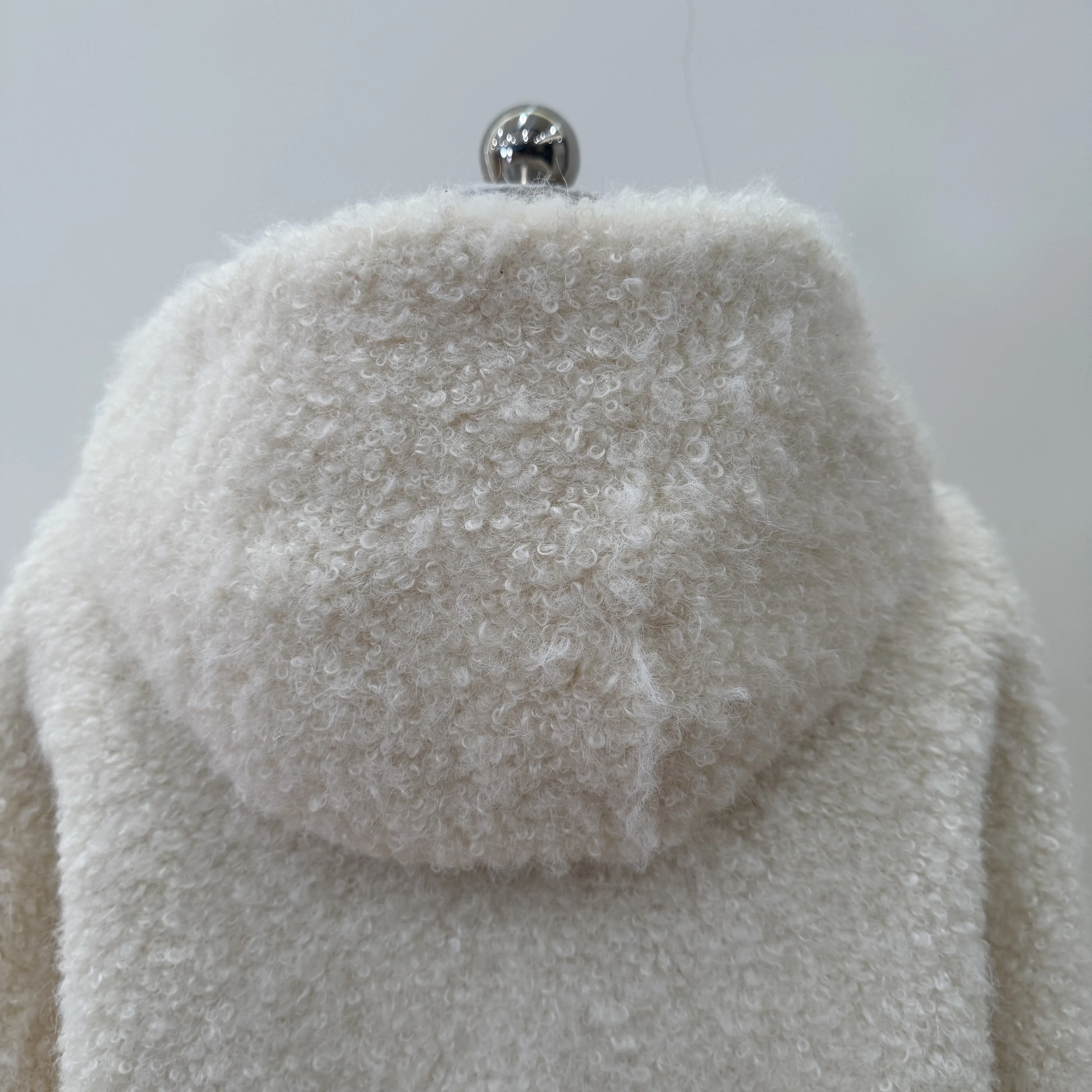 Bo cui ฤดูใบไม้ร่วงและฤดูหนาวเรียบง่ายสบายๆอเนกประสงค์เสื้อยาวปานกลางมีฮู้ดส่วนเสื้อขนสัตว์เสื้อโค้ทผู้หญิง