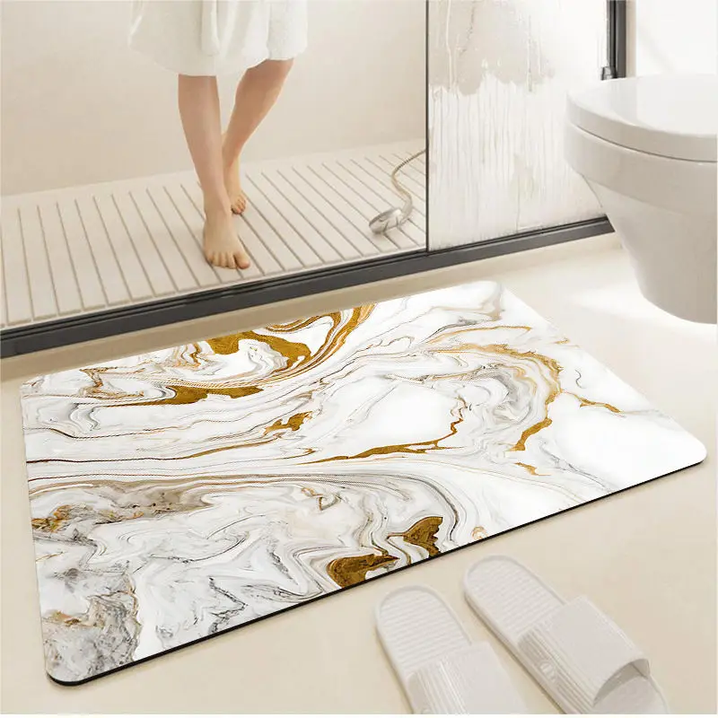 

Коврик из диатомовой грязи, водопоглощающая нескользящая подушка, коврик для двери ванной комнаты, нескользящий коврик для туалета в ванной, подушка для ног