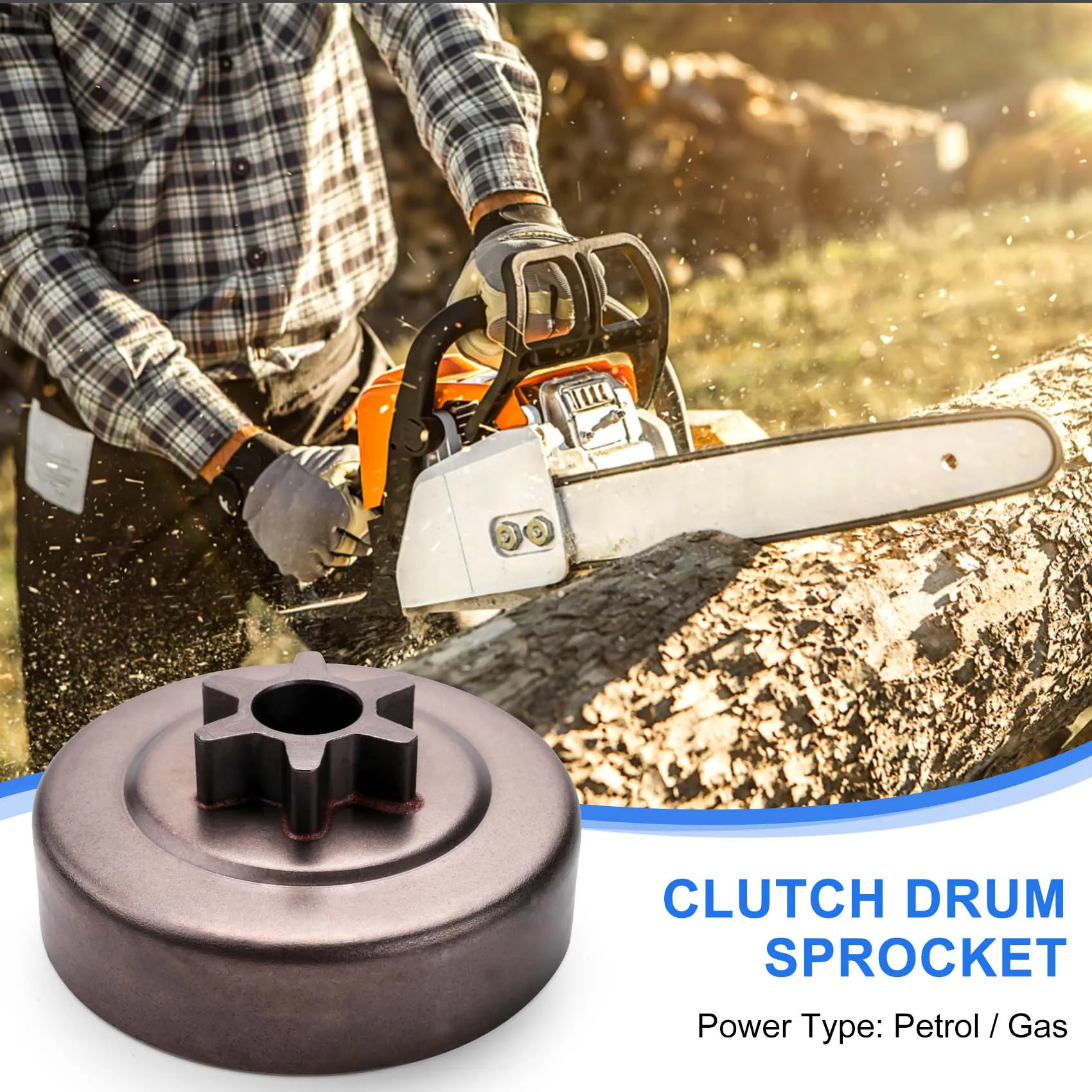 BOFF- 3/8 6T مخلب طبل ضرس غسالة E-كليب عدة ل Stihl بالمنشار 017 018 021 023 025 Ms170 Ms180 Ms210 Ms230 Ms250 1123