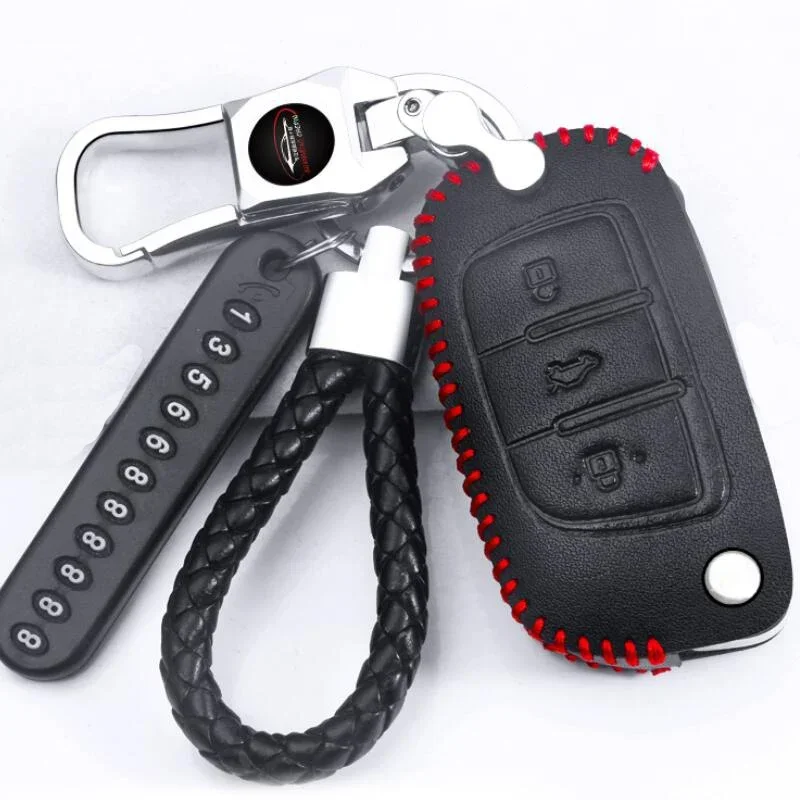 Car Key Case Bag Holder Key Protective Sleeve Cover For JAC Refine S2 S3 S5 S7 J3 J4 J5 J6 R3 M3 M4 A60 IEV4 IEV6 V6 T6 E3 Etc.