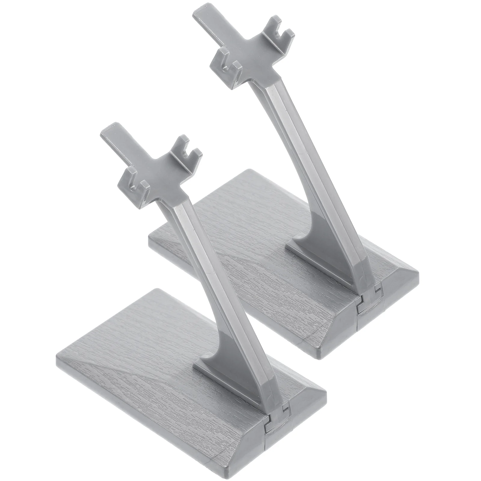 2 Pcs Aircraft Bracket Travel Office Planes Plastic Model Stand Support Figure Display