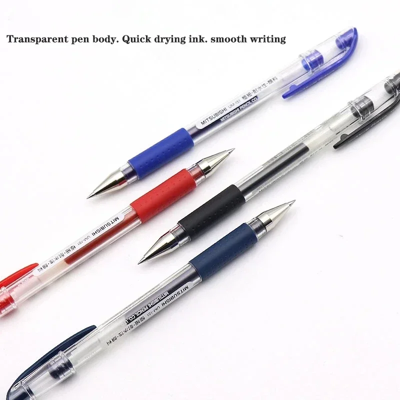 Zestaw długopisów żelowych Japan UNI UM-151 z końcówką kulkową 0.28/0.38/0.5mm, szybkoschnące artykuły szkolne, urocze długopisy do pisania. — zdjęcie produktu 4