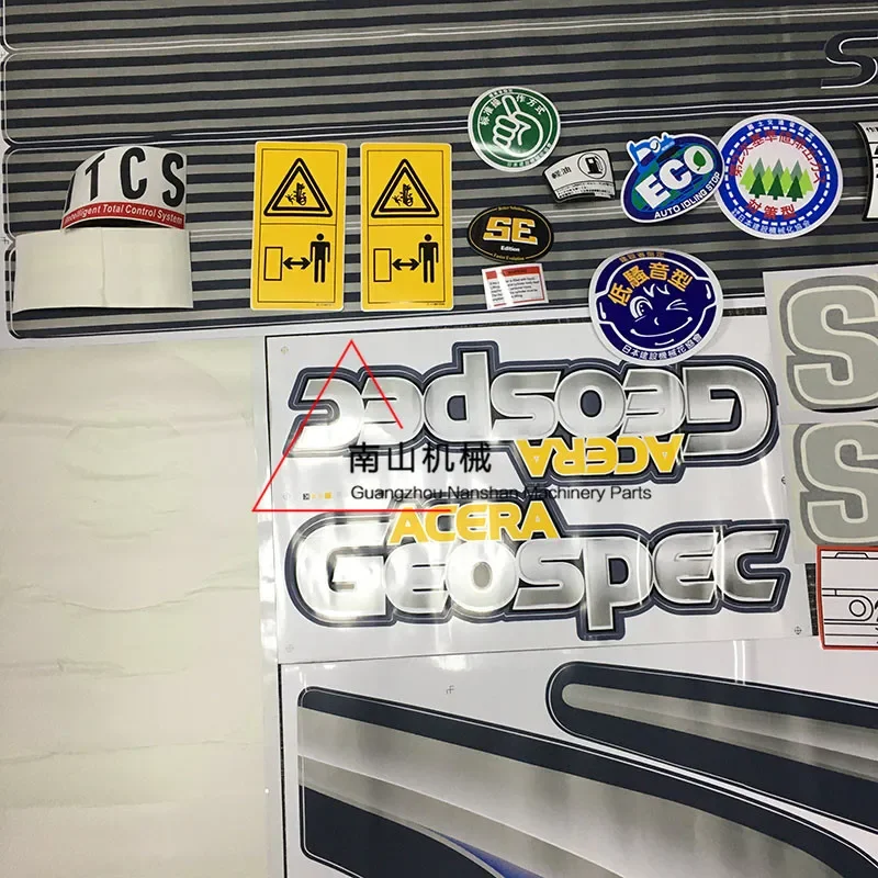 For Kobelco SK210-12 Full Car Stickers Body Stickers Color Strips Counterweight Stickers Side Door Stickers Excavator Parts