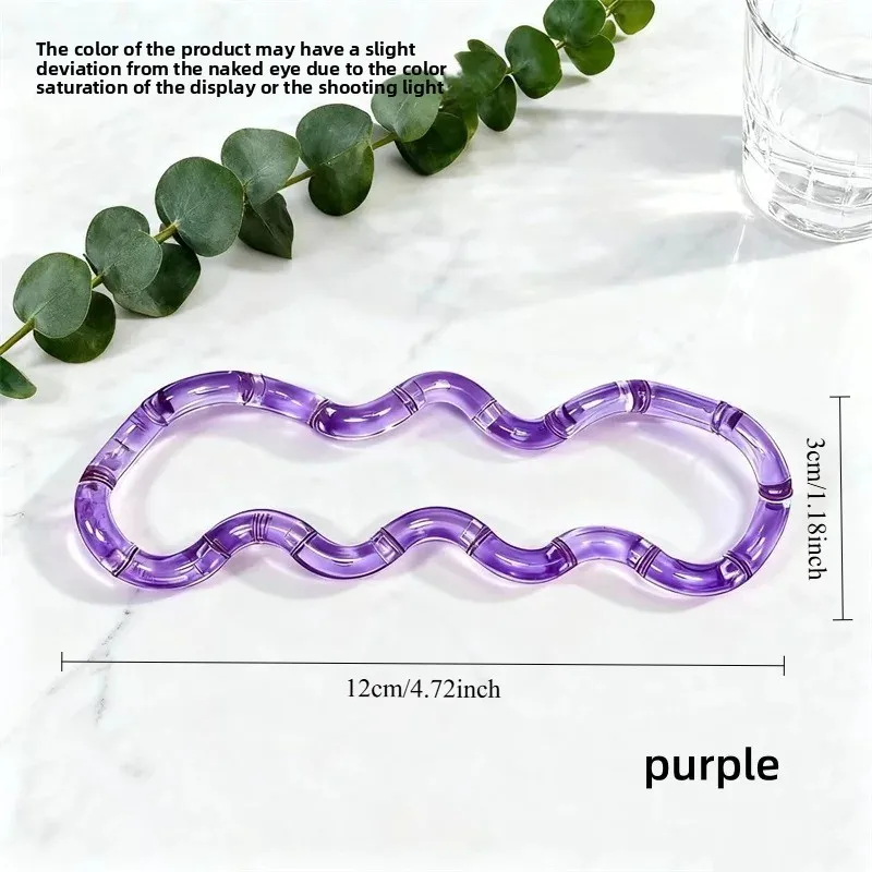 Variable Form Rope Decompression Small Gift Deformation Knot Pressure Relief Rainbow Color Compression Deformation Rope