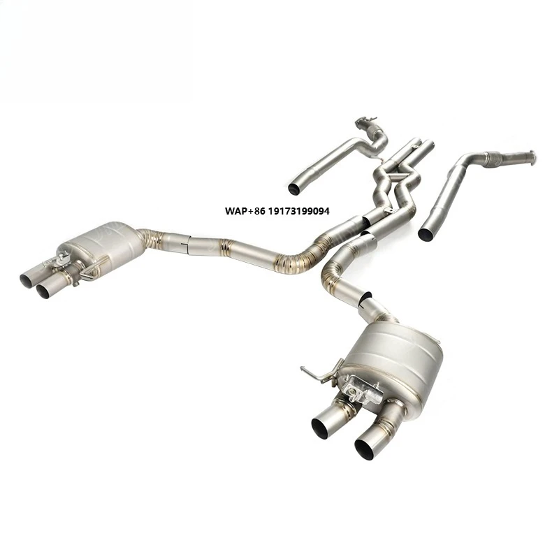 

High Quality 304SS Valved Sport Exhaust System Exhaust Pipe for RS6 RS7 C8 Valvetronic Catback Exhaust System