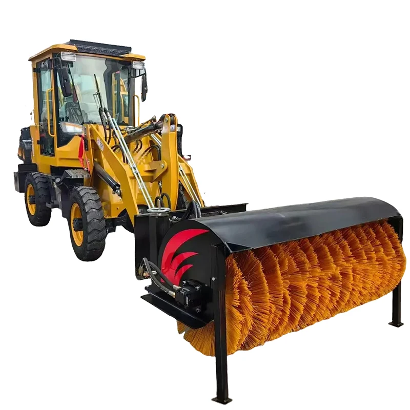 Driving snowplow, fully enclosed large hydraulic snowplow, property road multi-functional snowplow