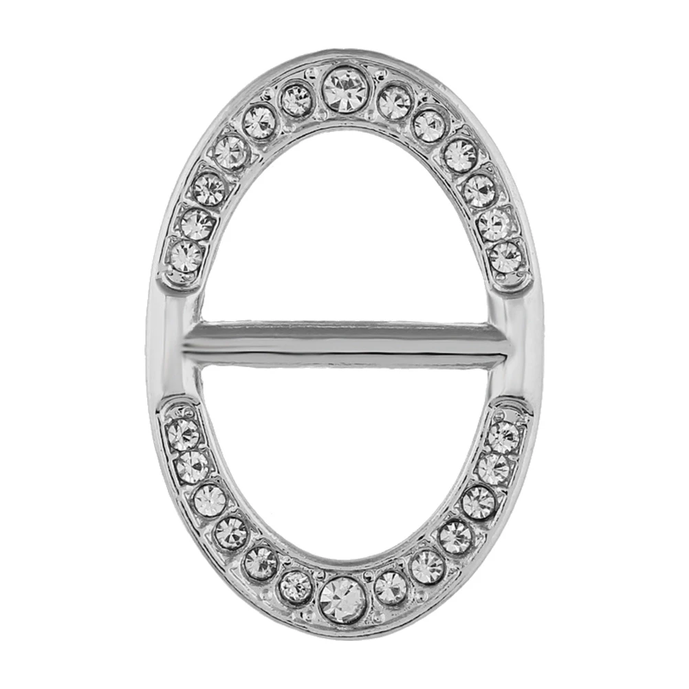 Elegante anillo de bufanda de aleación, diseño clásico plateado, hebilla segura para chal, bufandas, Clip, decoración, regalo para el Día de San Valentín y Navidad