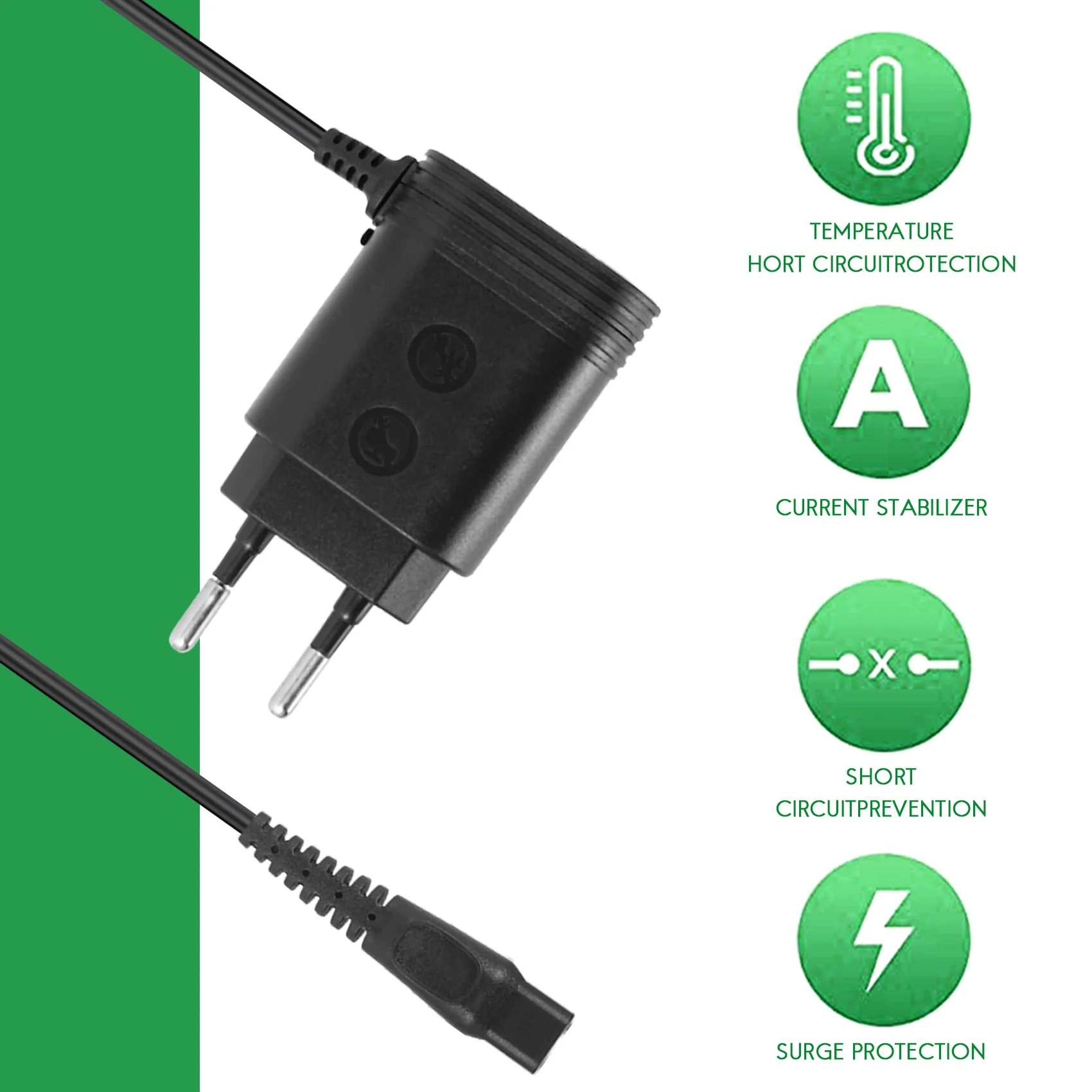 15V HQ8505 per QP6520 QP6510 caricabatterie per rasoio cavo adattatore di alimentazione spina europea